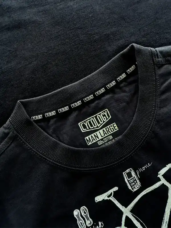 Bike Maths Men's T-shirt Charcoal - Image 4