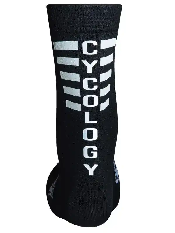 Cycology Reflective Cycling Socks  Black - 3 Pack - Image 2