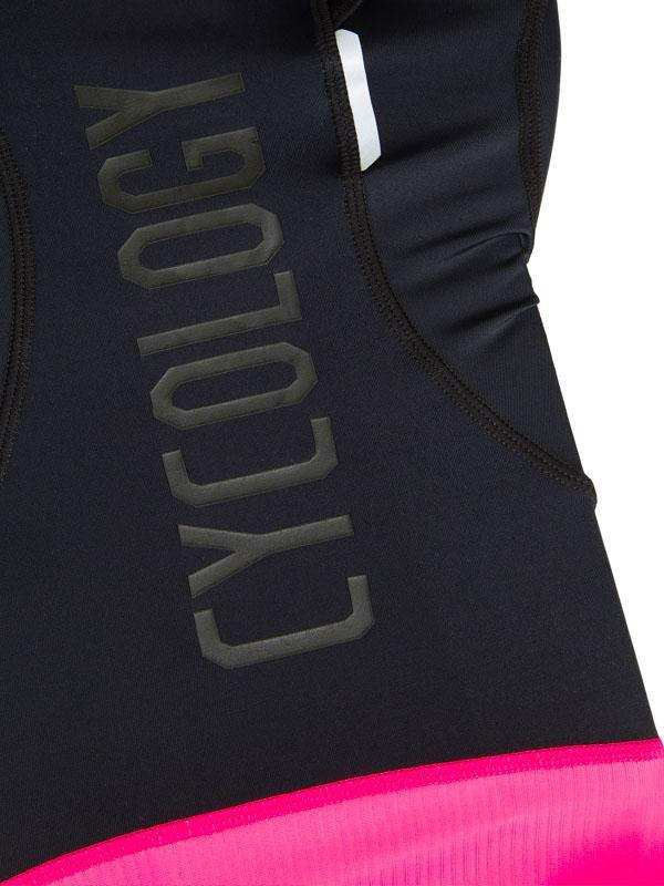 Women's Bib Shorts Black/Pink - Image 3